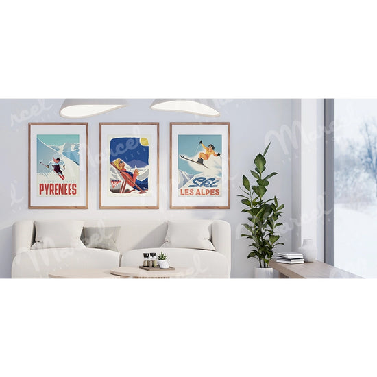 Affiche CLASSIC WINTER "La Skieuse"