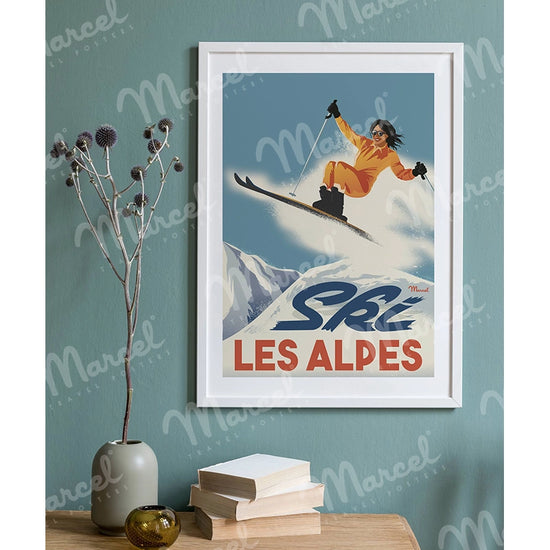 Affiche CLASSIC WINTER "La Skieuse"