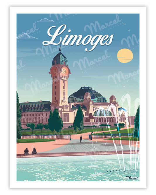 LIMOGES poster "Benedictine Station"