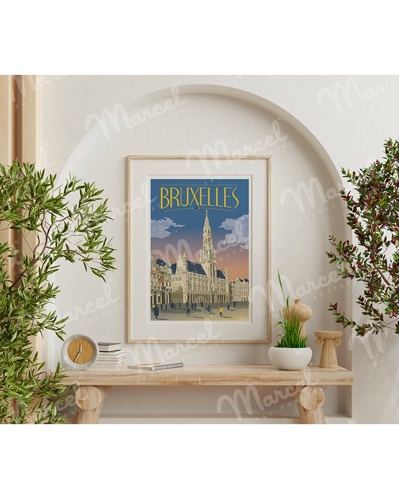 Affiche BRUXELLES "Grand Place"