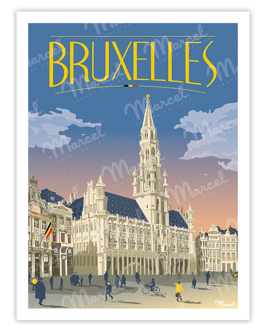 BRUSSELS "Grand Place" poster