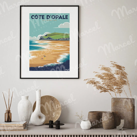 Affiche CÔTE D'OPALE "Cap Blanc-Nez"