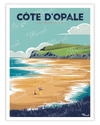 Affiche CÔTE D'OPALE "Cap Blanc-Nez"