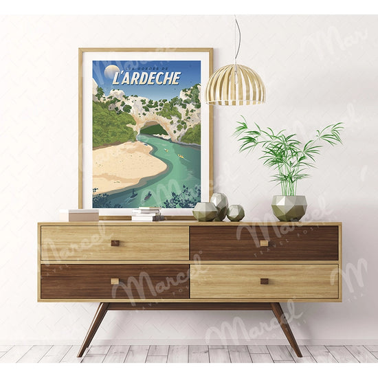 Affiche "Les Gorges de l’Ardèche"