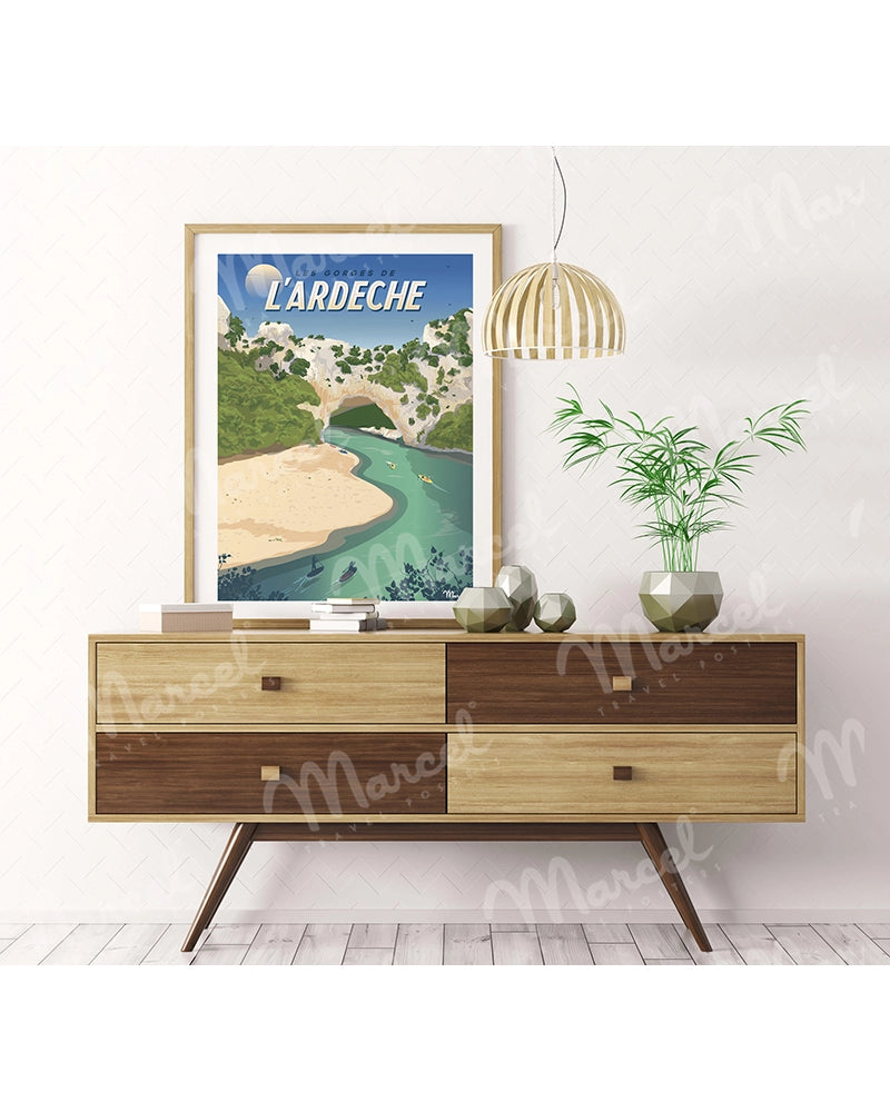 Affiche "Les Gorges de l’Ardèche"