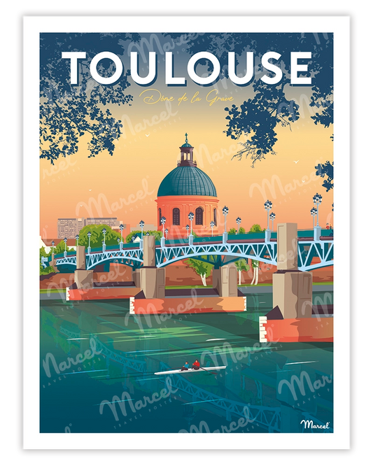 Affiche TOULOUSE "Dôme de la Grave"