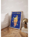 Poster CORSICA "Map"