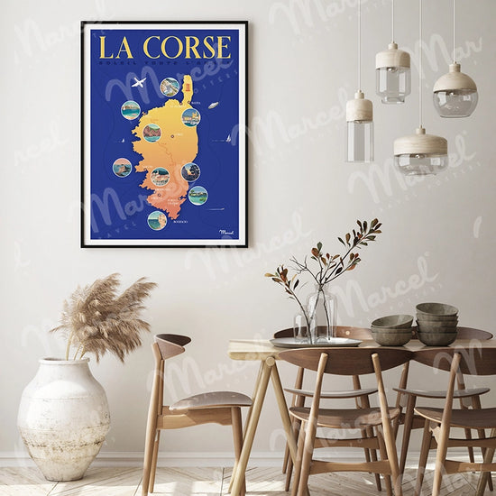 Affiche LA CORSE "Plan"