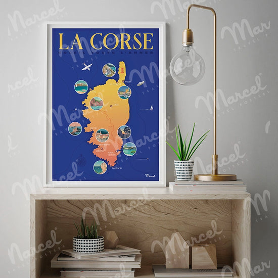 Affiche LA CORSE "Plan"