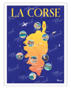 Poster CORSICA "Map"
