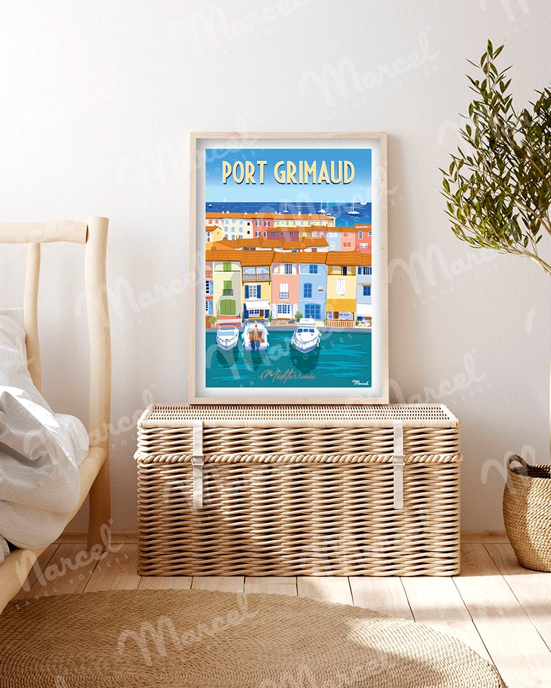 Affiche PORT GRIMAUD
