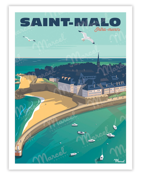 SAINT-MALO "Intra-Muros" poster