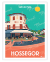 Affiche HOSSEGOR "Café de Paris"