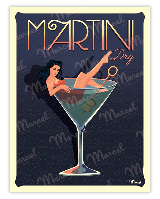 Affiche "Martini Dry"