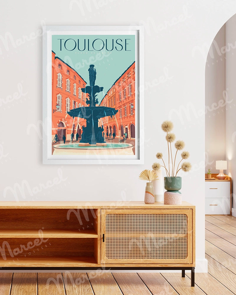 Affiche TOULOUSE "Place Salengro"