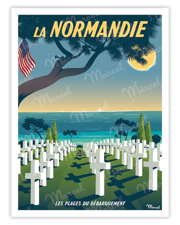 NORMANDY poster "D-Day Landing Beach"