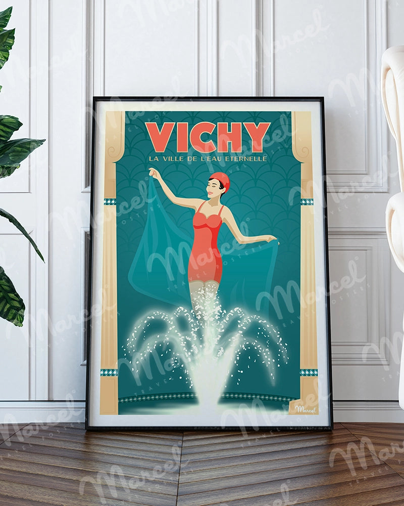 Affiche VICHY "l'eau éternelle"