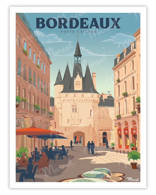 BORDEAUX "Porte Cailhau" poster