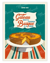 Affiche "Gâteau Basque"