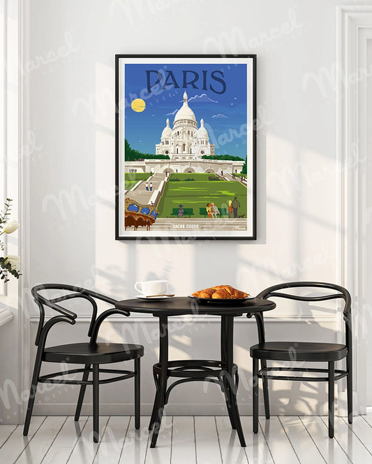 Affiche PARIS "Sacré-Cœur"