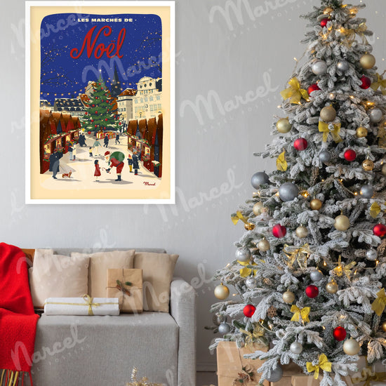 Affiche "Les marchés de Noël"