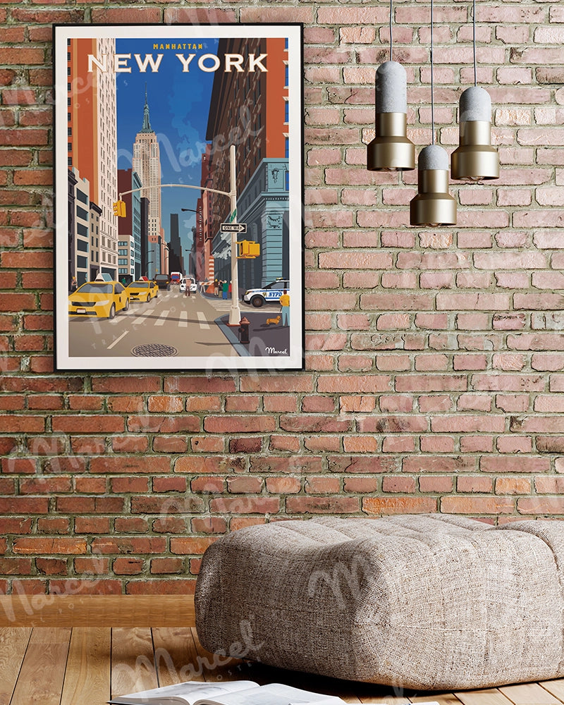 Affiche NEW YORK "Manhattan"