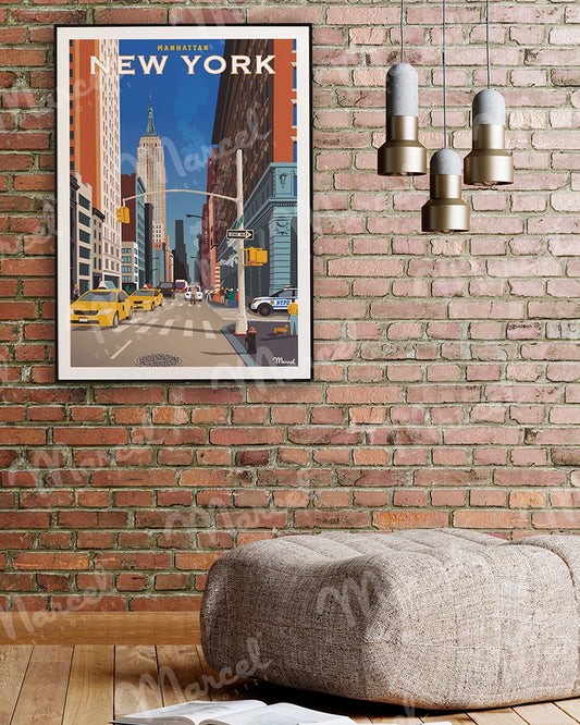 Affiche NEW YORK "Manhattan"