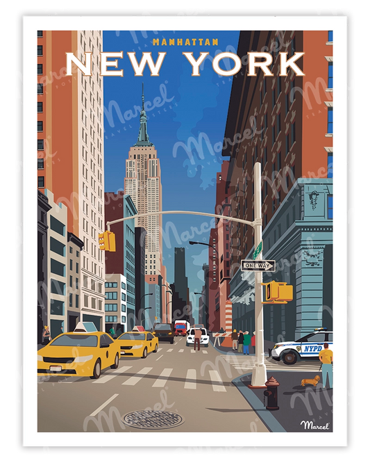 NEW YORK "Manhattan" poster