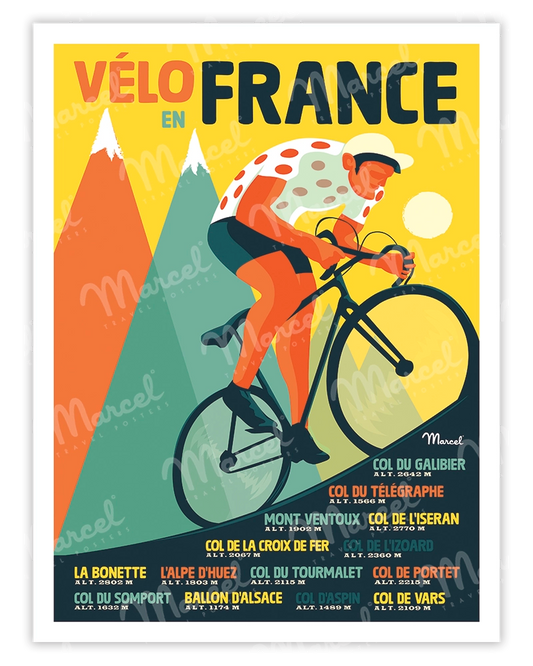 Affiche "Vélo en France"