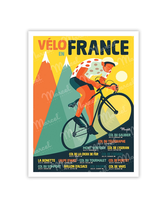 Postcard "Cycling in France"