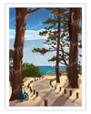 Affiche "Chemin vers la plage"