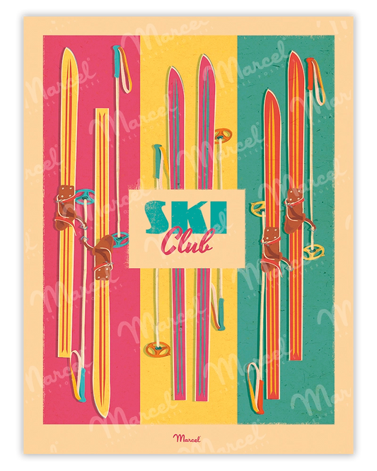 Affiche "Ski Pop"
