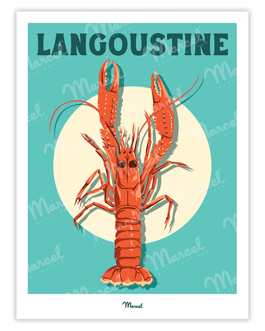 Affiche Travel Color "Langoustine"