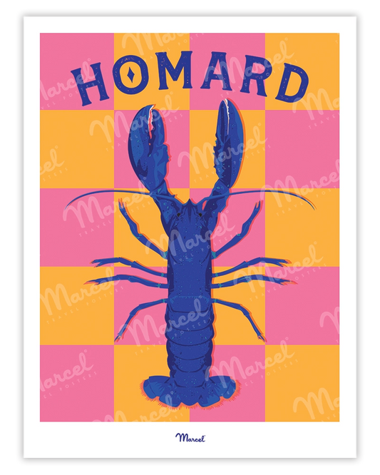 Affiche Travel Color "Homard"