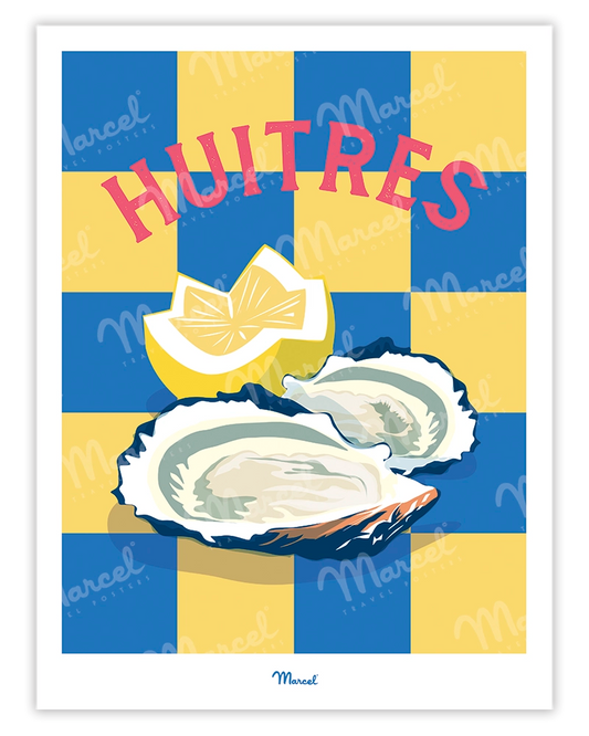 Affiche Travel Color "Huitres"