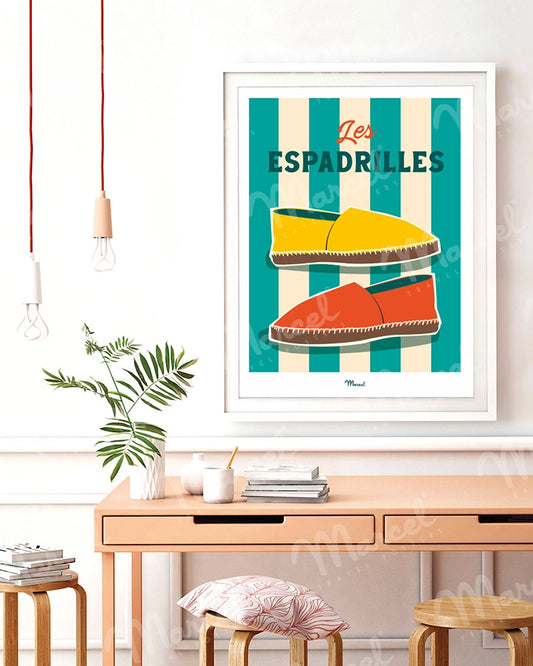 Affiche Travel Color "Les Espadrilles"
