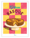 Affiche Travel Color "Gateau basque"
