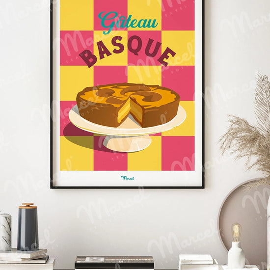 Affiche Travel Color "Gateau basque"