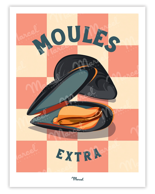 Affiche Travel Color "Moules"