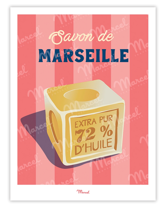 Travel Color MARSEILLE "Marseille Soap" poster