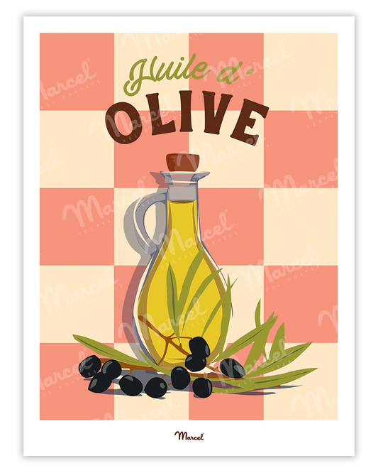 Travel Color Poster "Olive Oil"