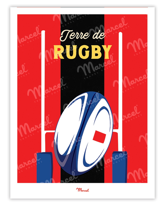 Affiche Travel Color "Rugby"
