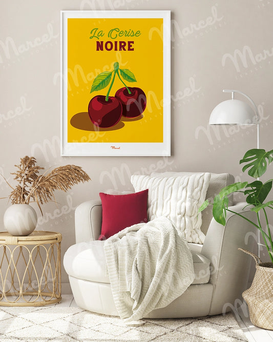 Affiche Travel Color "Cerise Noire"