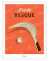 Affiche Travel Color "Pelote Basque"