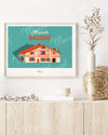 Affiche Travel Color "Maison basque"