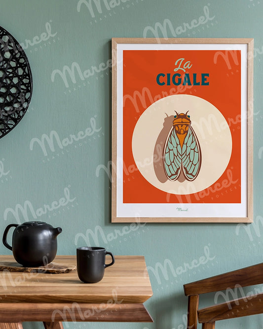 Affiche Travel Color "La Cigale"