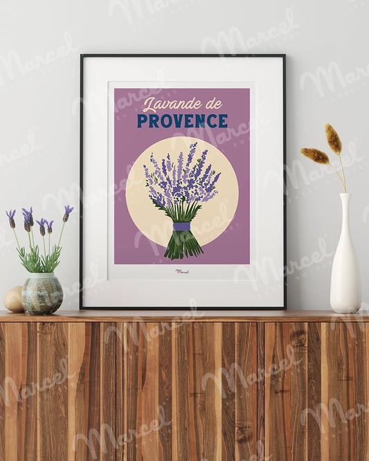 Affiche Travel Color "Lavande de Provence"