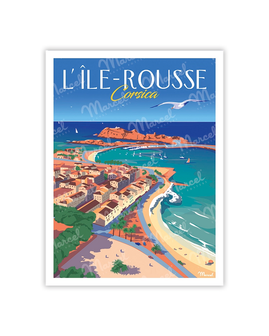 Postcard CORSICA "Rousse Island"
