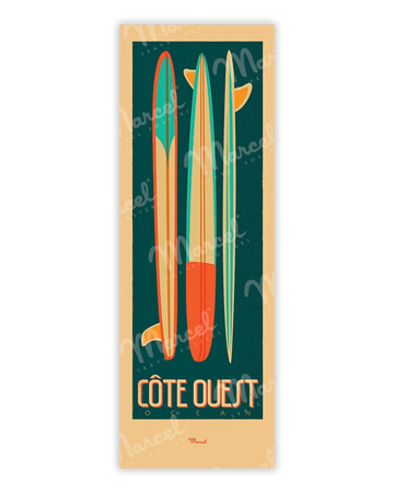 WEST COAST "Longboard" poster