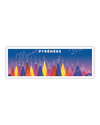 Affiche LES PYRENEES "Les Sommets"